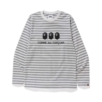 A BATHING APE / Comme des Garcons OSAKA L/S TEE "White"