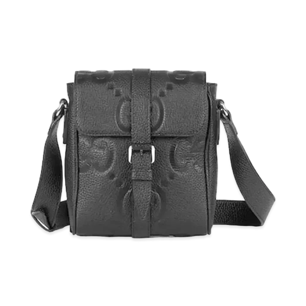GUCCI Jumbo GG Small Messenger Bag "Black"