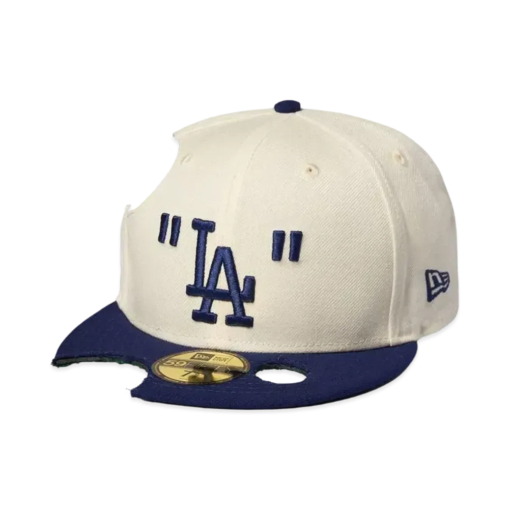 NEW ERA x OFF-WHITE x MLB LA DODGERS CAP "Cream Blue"