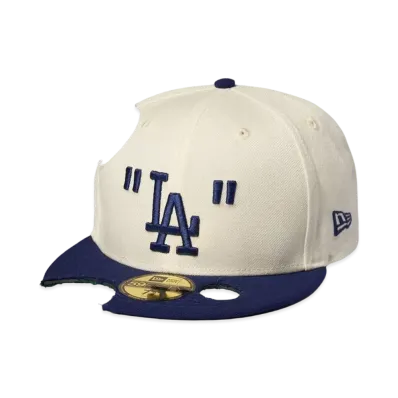 NEW ERA x OFF-WHITE x MLB LA DODGERS CAP "Cream Blue"