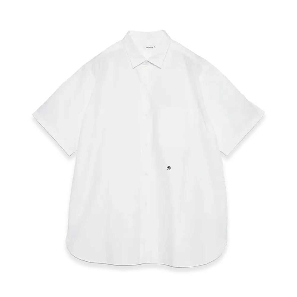 nanamica Regular Collar Wind S/S Shirt "Off White"
