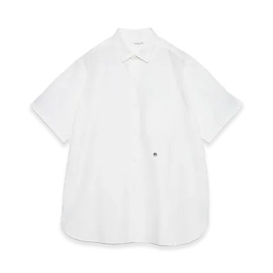nanamica Regular Collar Wind S/S Shirt "Off White"