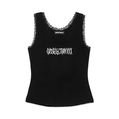 GOD SELECTION XXX Lace Tank GXL-S25-CS-03 "Black"