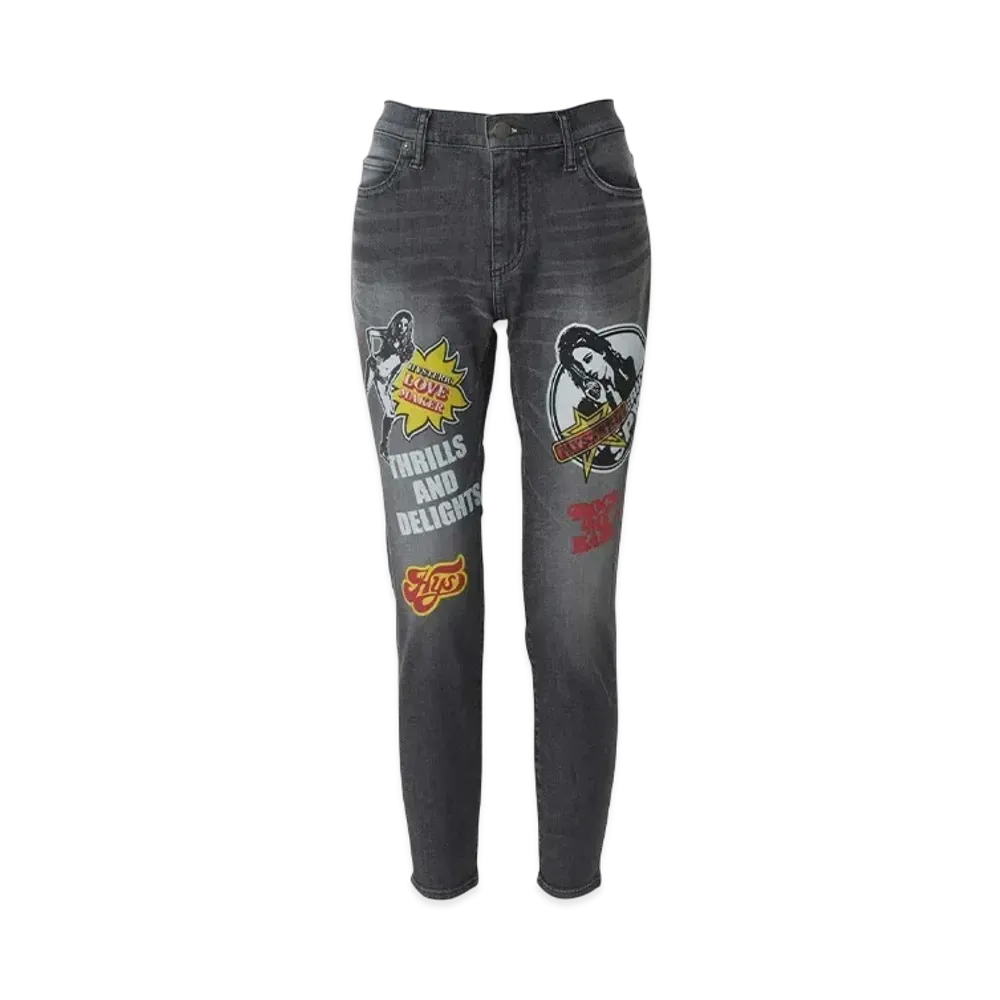 HYSTERIC GLAMOUR Hysteric Spy Skinny Denim Pants "Black"
