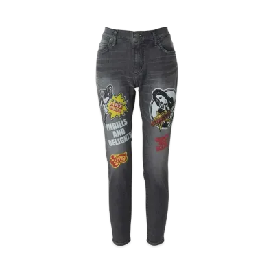 HYSTERIC GLAMOUR Hysteric Spy Skinny Denim Pants "Black"