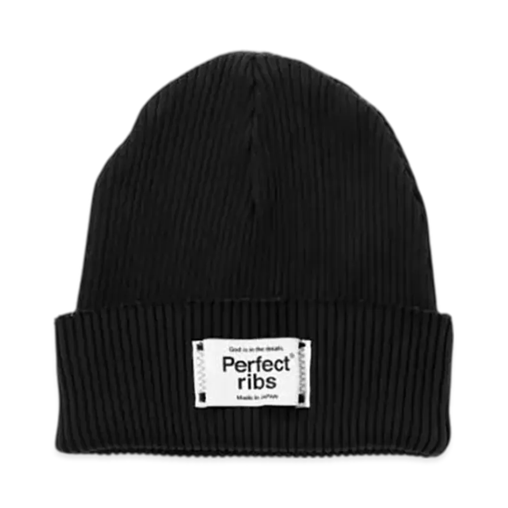 Perfect Ribs Rib Beanie Cap "Black"