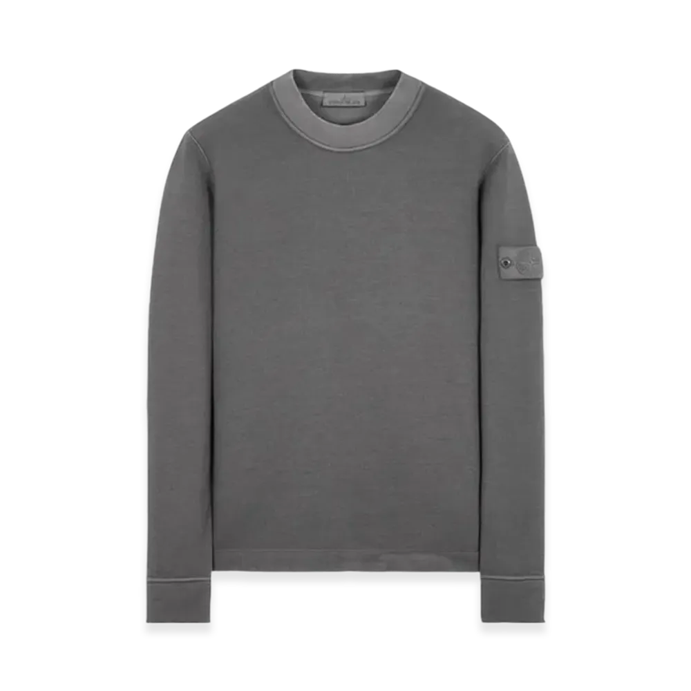 Stone Island 633F3 Ghost Piece Cotton Jersey Crewneck Sweatshirt - 23FW "Dark Grey"