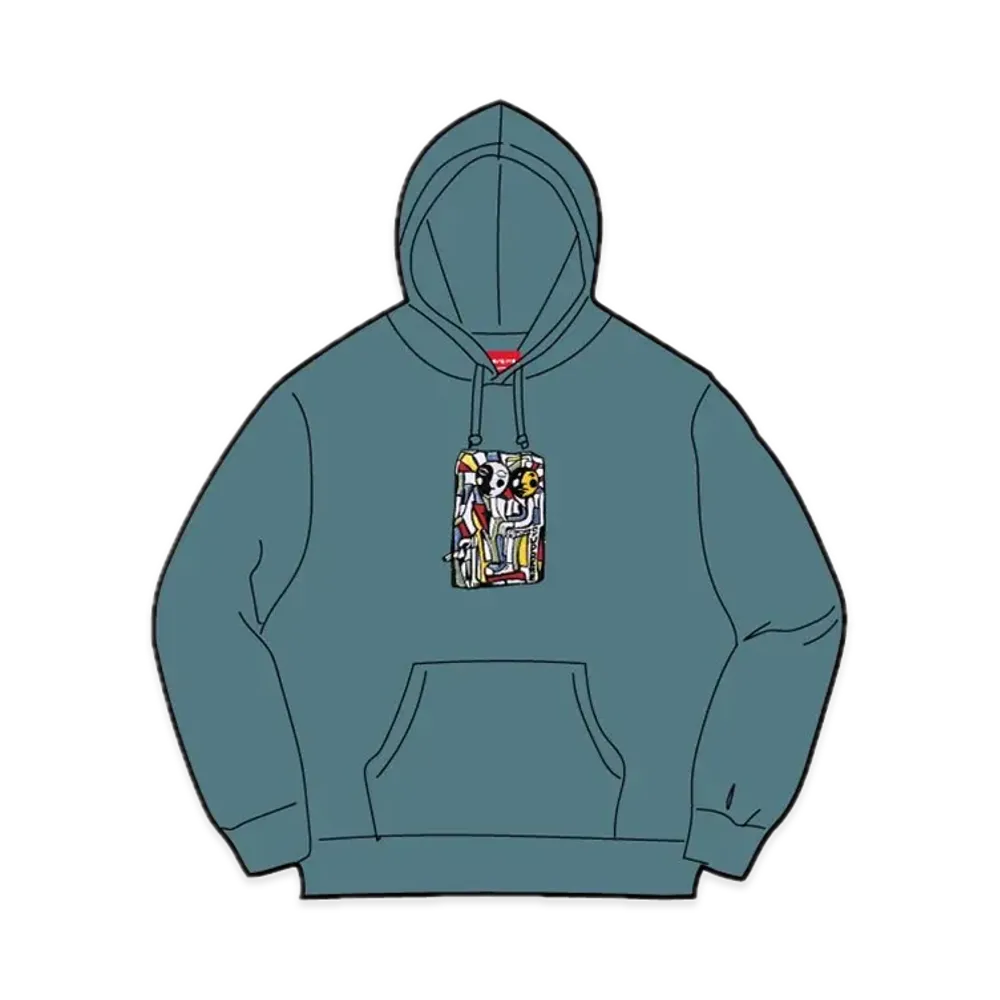 Supreme Neil Blender Mosaic Hooded Sweatshirt "Slate"