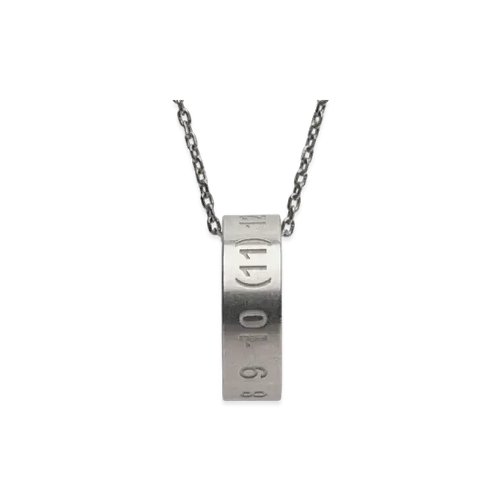 Maison Margiela Numerical Ring Necklace "Silver"