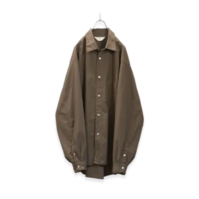 ANCELLM Shrink Over Shirt "Dark Brown"