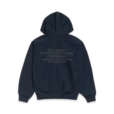 Stussy International Designs Zip Hoodie "Navy"