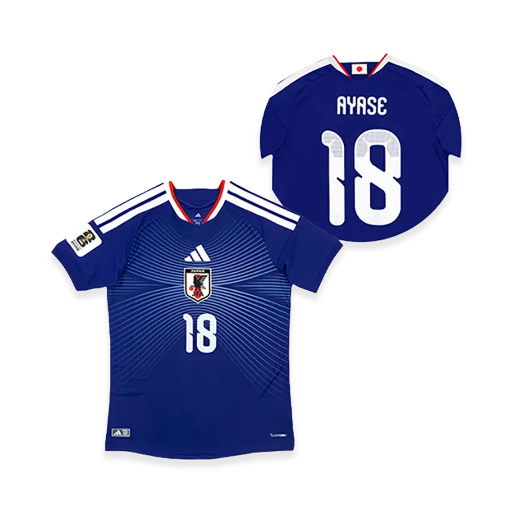 adidas Soccer Japan 2026 Home Authentic Jersey "FIFA World Cup 26 Official Sleeve Badge" #18 Ayase Ueda "Japan Blue"
