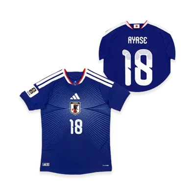 adidas Soccer Japan 2026 Home Authentic Jersey "FIFA World Cup 26 Official Sleeve Badge" #18 Ayase Ueda "Japan Blue"
