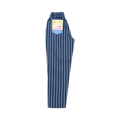 COOKMAN Chef Pants Stripe "Stripe/Navy"