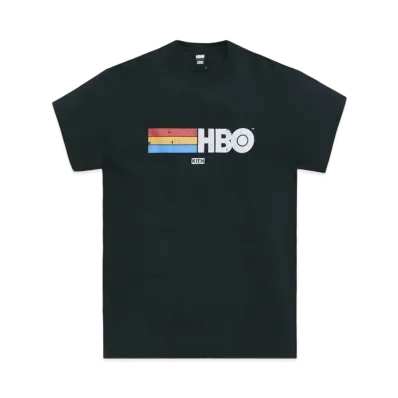 Kith x HBO Rainbow Logo Vintage Tee "Black"