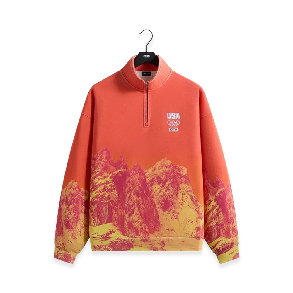 Kith x Team USA Winter Mountain Quarter Zip "Citrine"