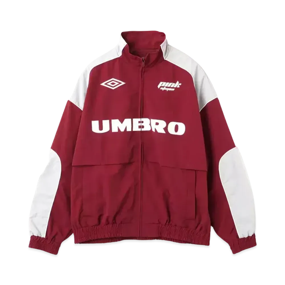 atmos pink x UMBRO Track Jacket "Burgundy"