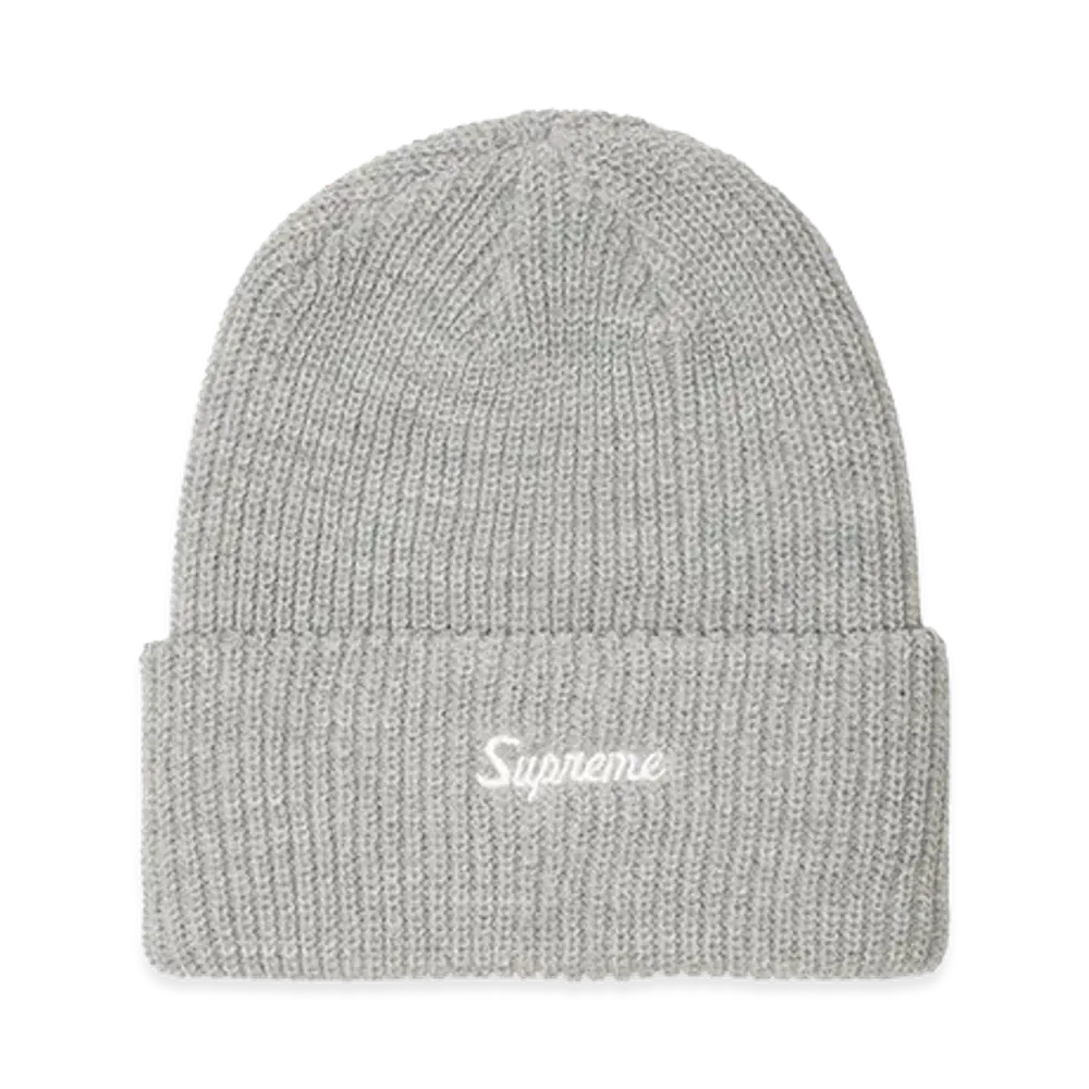 Supreme Loose Gauge Beanie (25FW) "Heather Grey"
