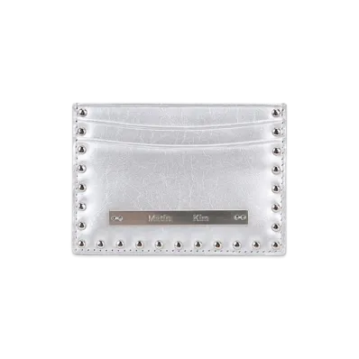 Matin Kim Western Stud Card Wallet "Silver"