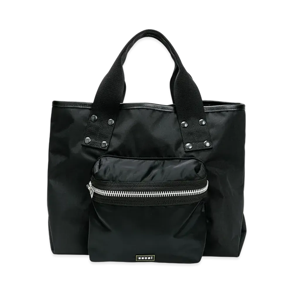 sacai Pocket Tote Bag Medium "Black"