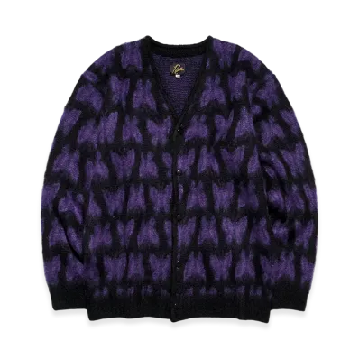 NEEDLES x Studios Mohair Cardigan Many Papillon "Black"