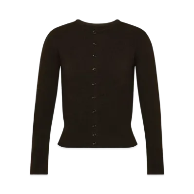 Maison Margiela Women's Wool Cardigan "Brown"