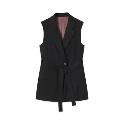 Paul Smith Women's Ramie Mix Gilet "Black"