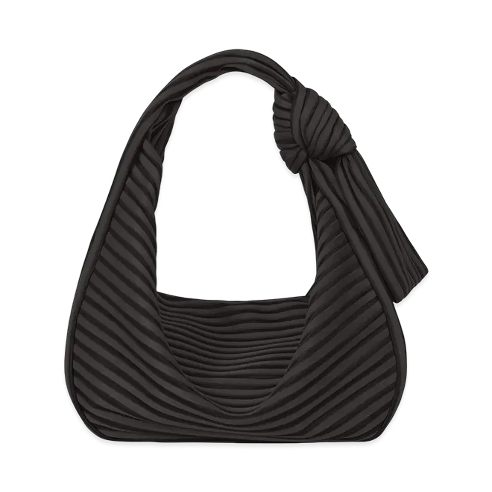 ISSEY MIYAKE Linear Knit Bag-56 "Black"
