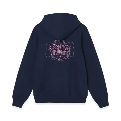 Stussy Positive Vibrations Embroidered Hoodie "Navy"