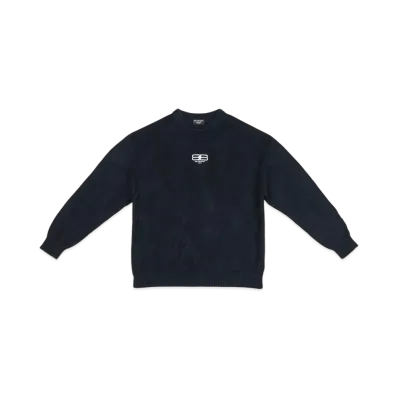 BALENCIAGA MENS BB Paris Icon Sweater "Black"