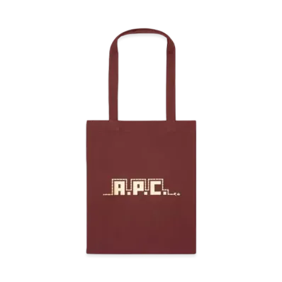 A.P.C. Lou Lny 25 Tote Bag "Wine Red"
