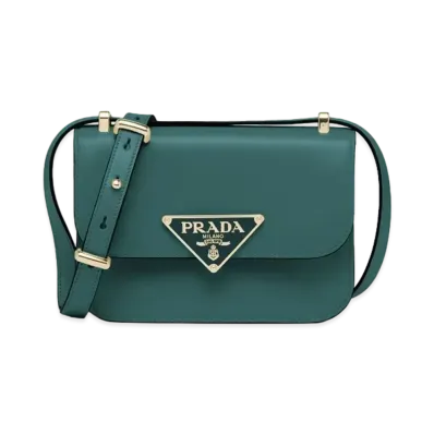 PRADA Embleme Leather Bag Absinthe