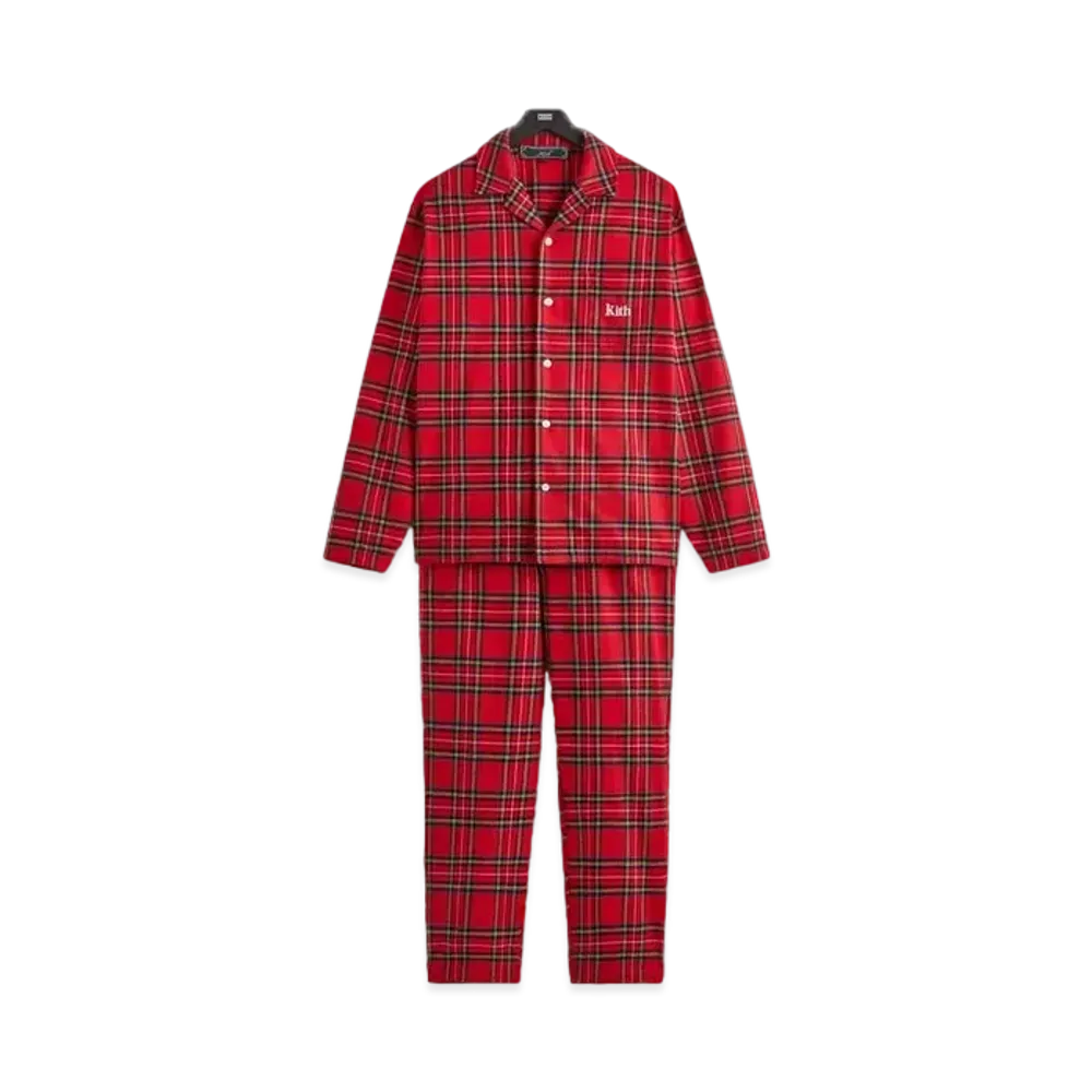 Kith Kithmas Brushed Cotton Plaid Pajama Set "Present"
