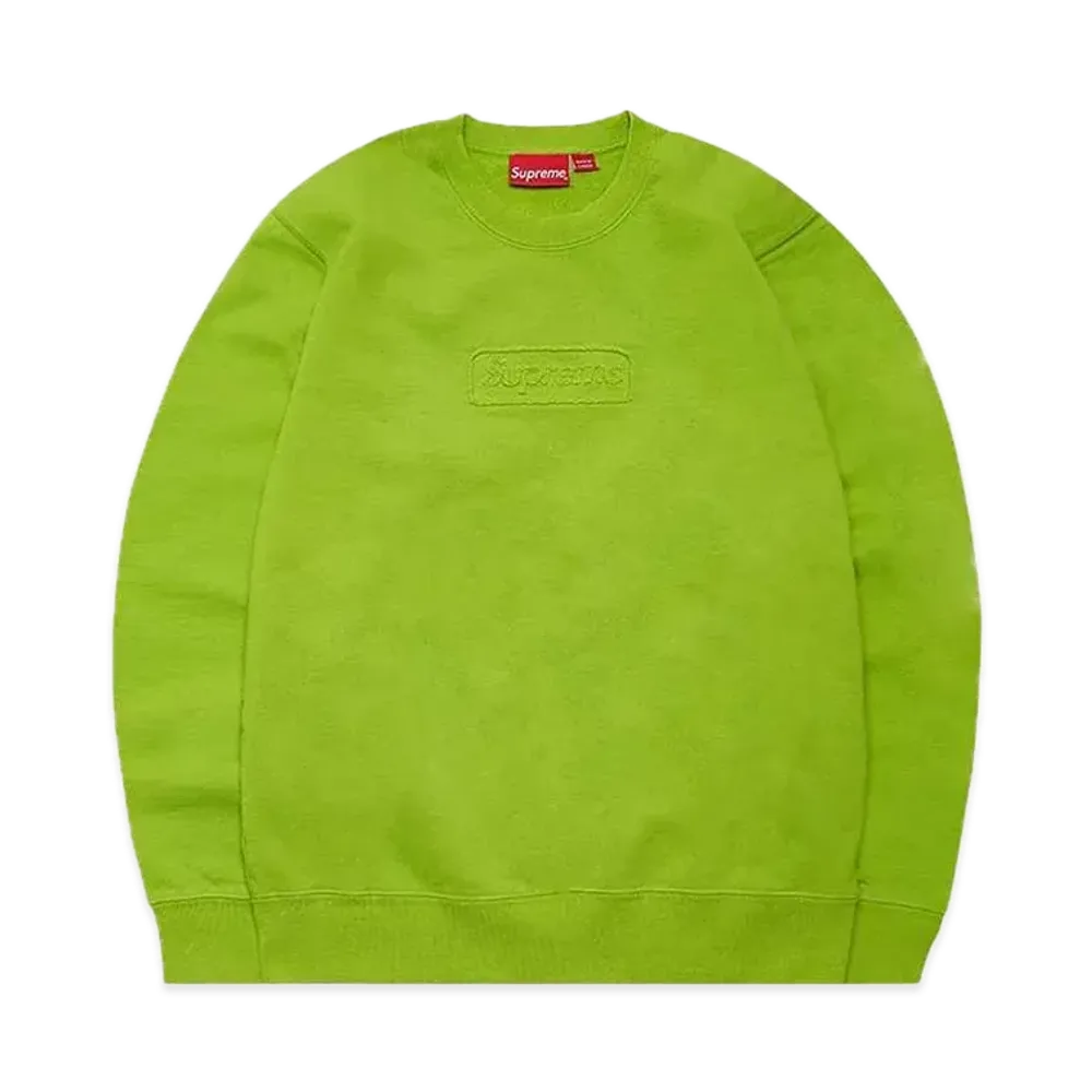 Supreme Cutout Logo Crewneck "Green"