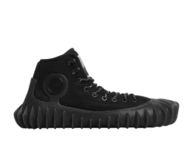 Bottega Veneta Elliot Mid-Top Canvas Sneakers "Black"