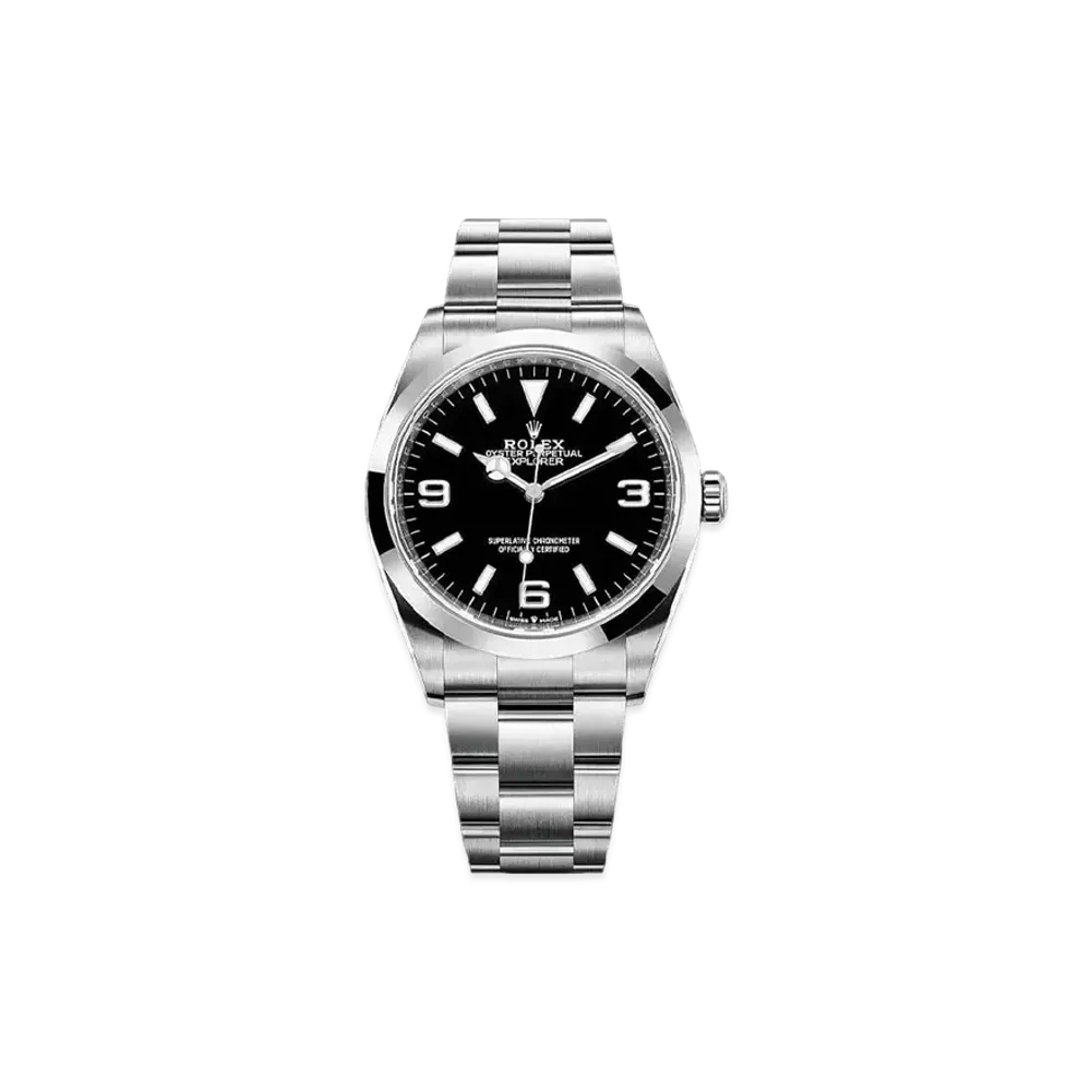 ROLEX Explorer I 40mm "Black/Stainless Steel" 224270