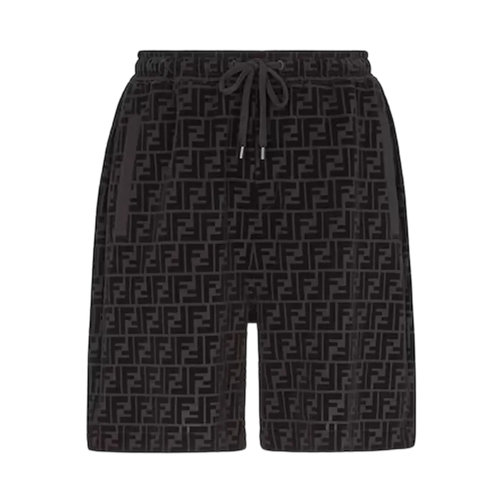 FENDI Men's Bermudas Pique Pants "Black"