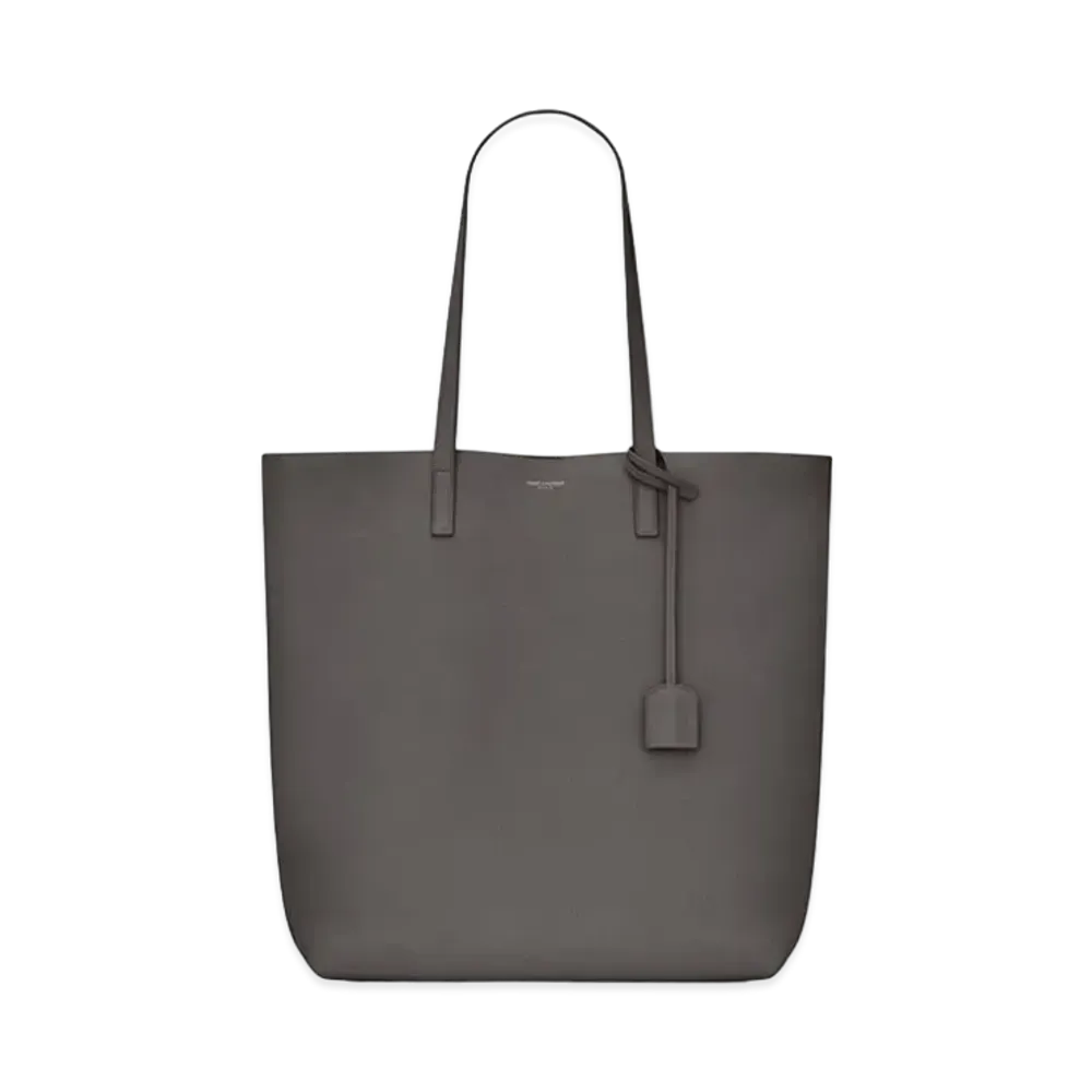 Saint Laurent Shopping Saint Laurent N/S IN Supple Leather "Storm"