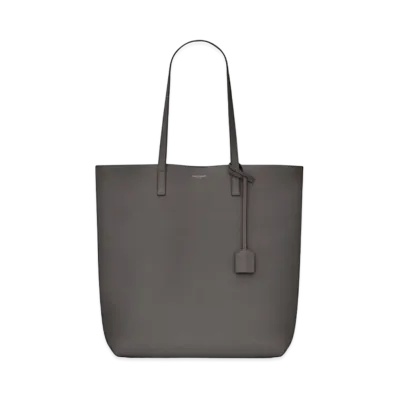 Saint Laurent Shopping Saint Laurent N/S IN Supple Leather "Storm"