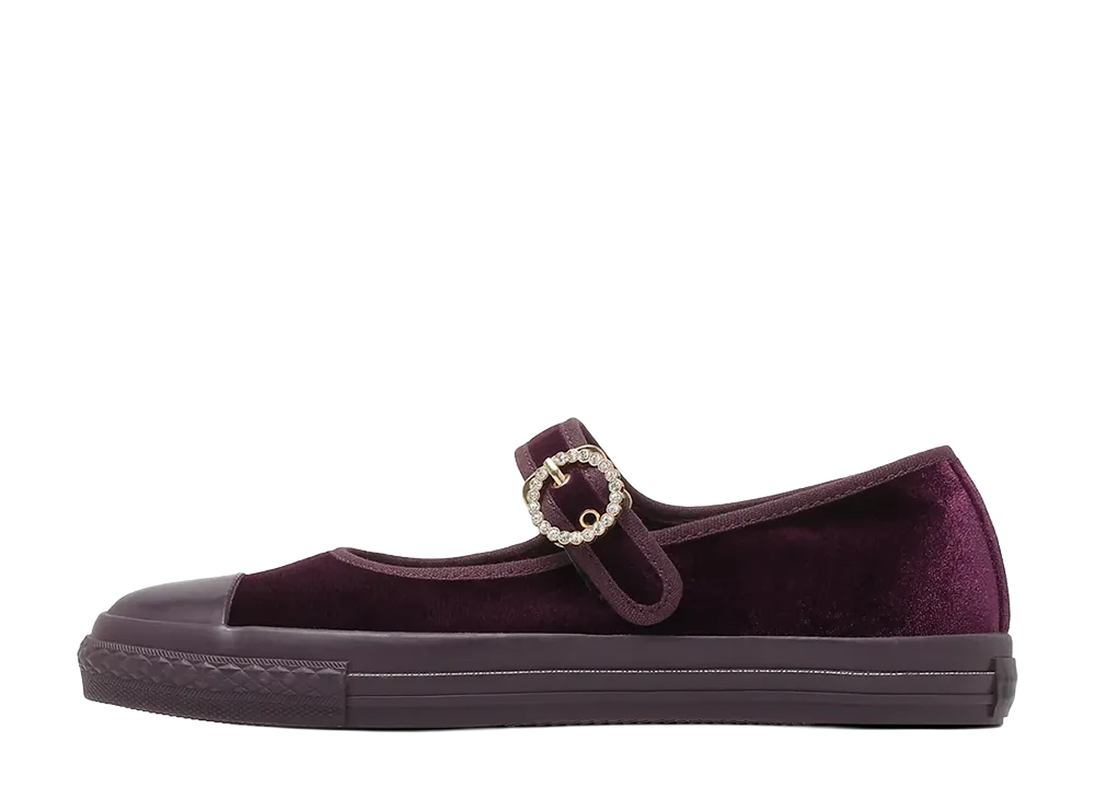 Converse Women's All Star LP MJ Velvet Bijoubelt OX "Garnet Red"