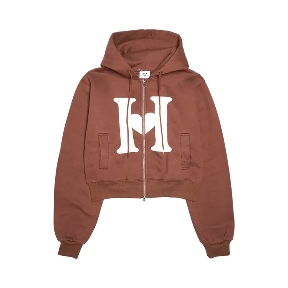 HTH H Logo Zip Hoodie "BROWN"
