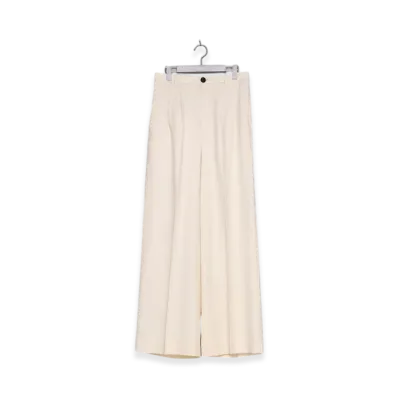 MASU Tucked Wide Trousers "White"