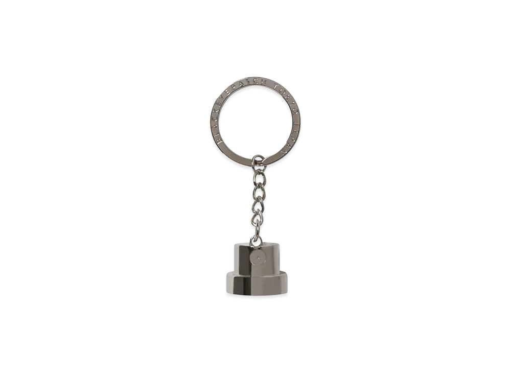 BlackEyePatch Spray Cap Keychain "Silver"