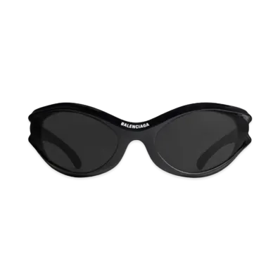 BALENCIAGA Dynamo Round Sunglasses "Black"