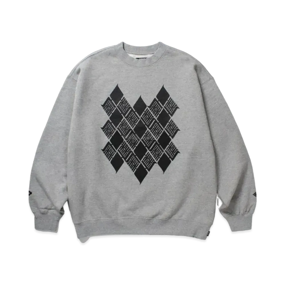 APHRODITEGANG Gakkin x Budspool Kamon Crew Neck Sweat Shirt "Grey"