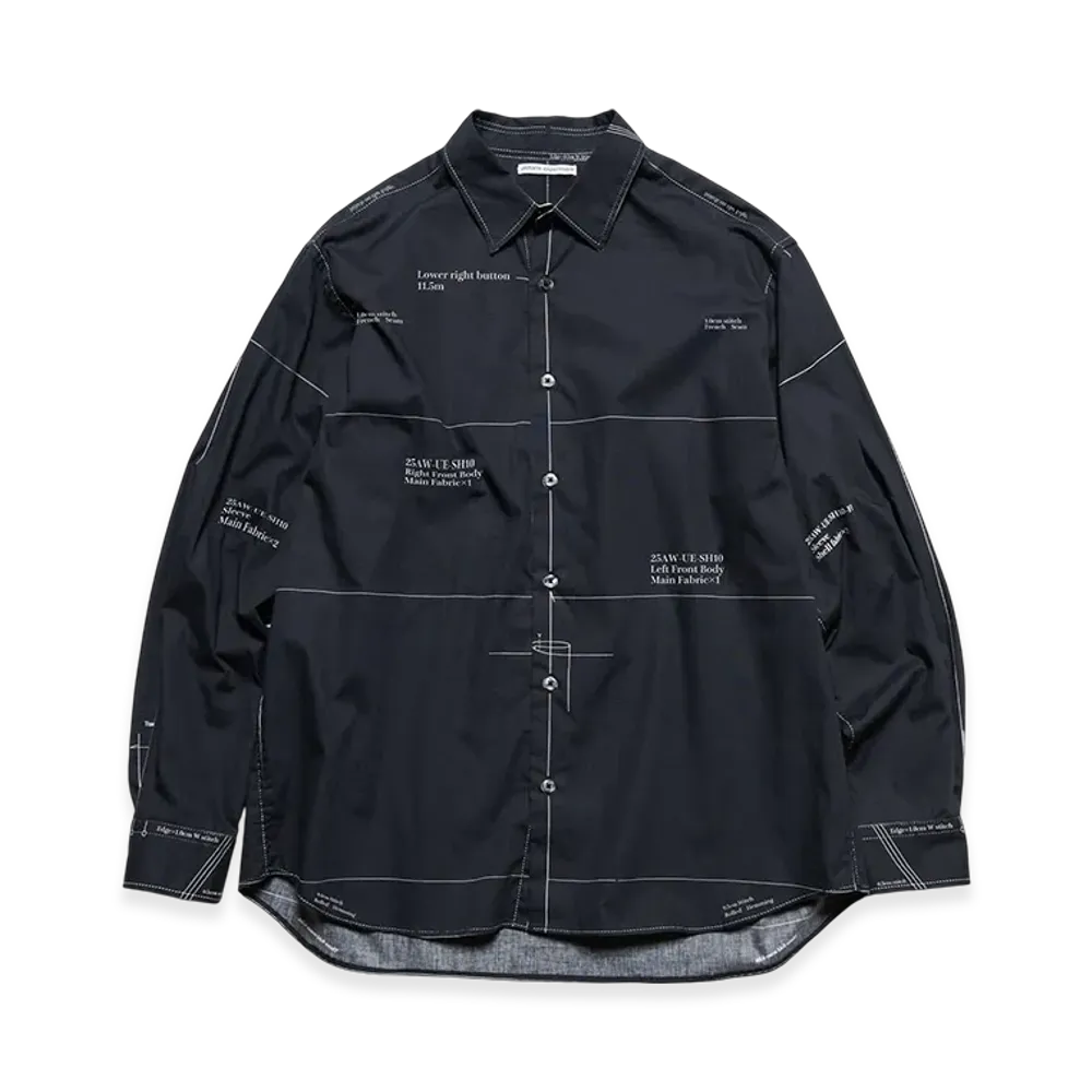 uniform experiment Map-Out Shirt "Black"