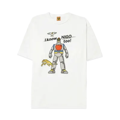 HUMAN MADE x I KNOW NIGO TOO Graphic T-Shirt "White"