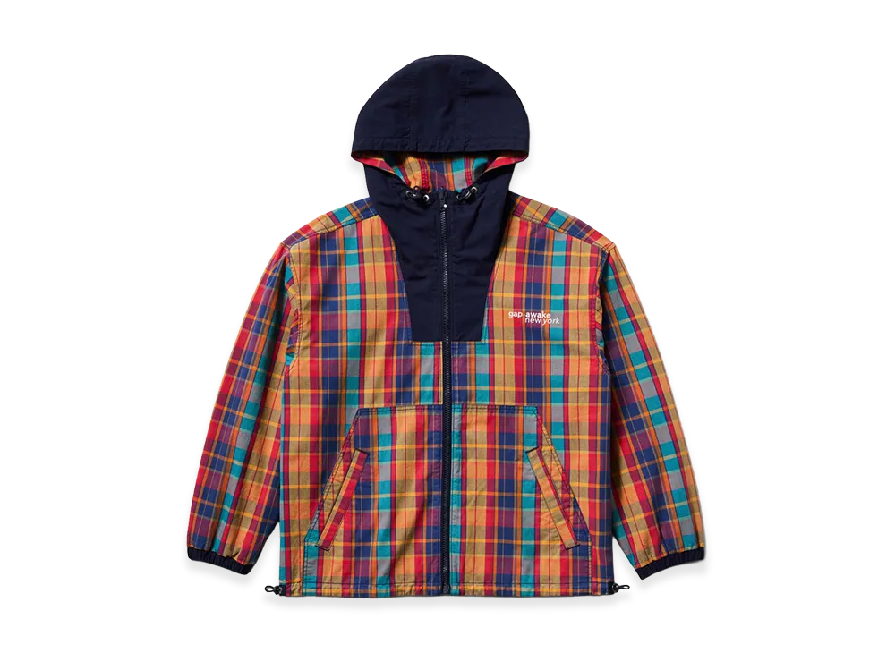 Gap x Awake NY Oversized Reversible Canvas Jacket "Green Multi Plaid"