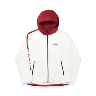 PALACE Waximum Echo Tech Fleece Hood "White"