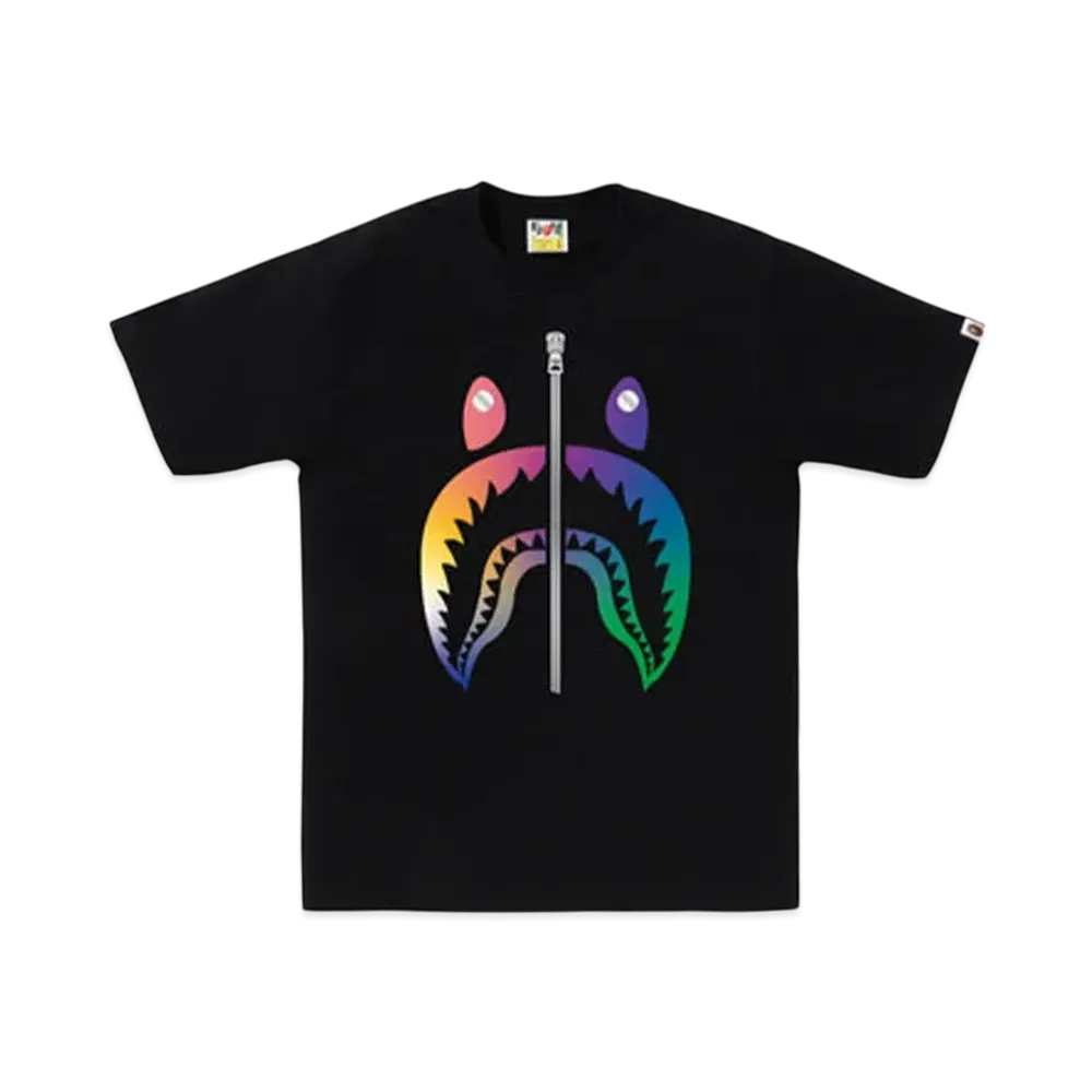 A BATHING APE Gradation Shark Tee Bapec Special Preorder "Black"